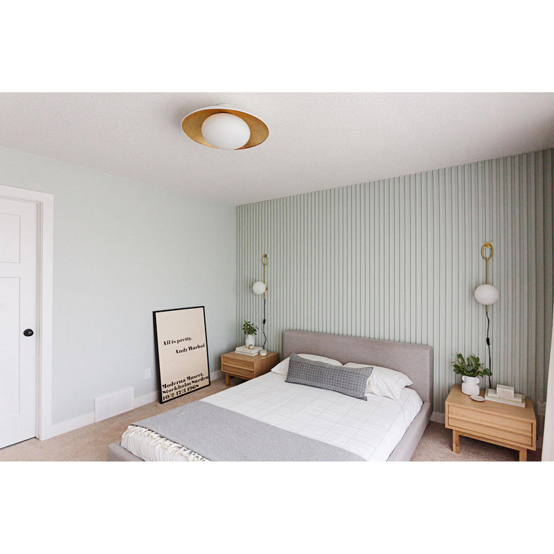 Gina 1 Light Plug-in Sconce in Aged Brass