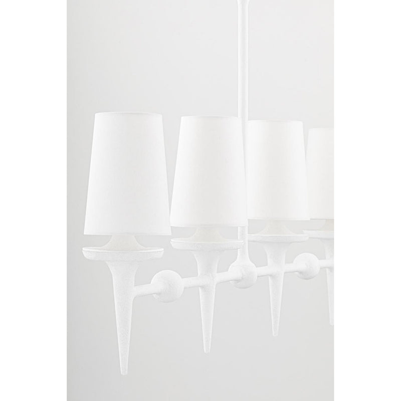 Torch 2 Light Wall Sconce in White Plaster