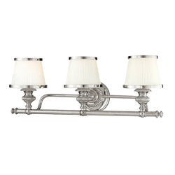 Milton 3 Light Bath and Vanity in Polished Nickel