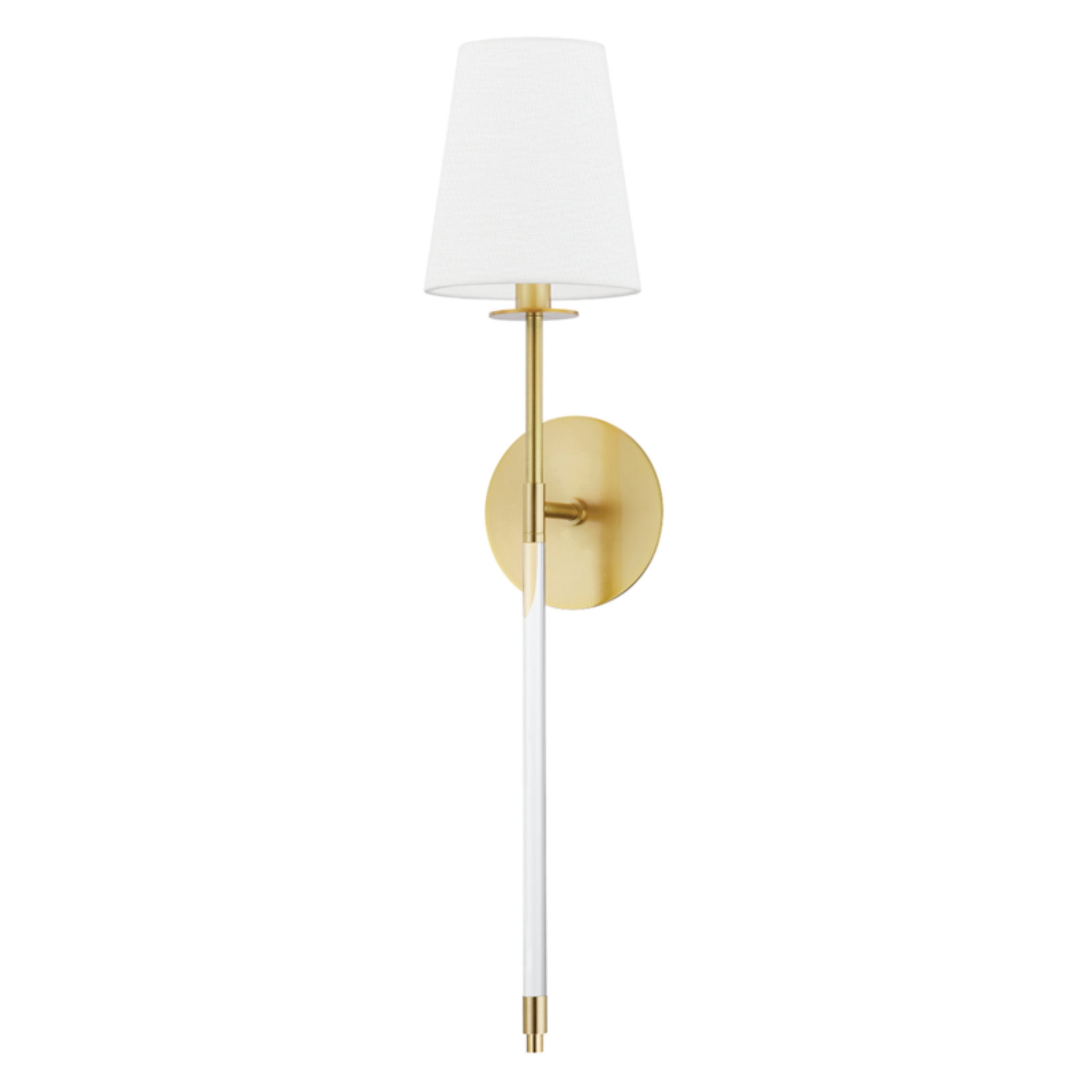 Niagara 1-Light Wall Sconce in  Aged Brass 6L x 6W x 27.5H