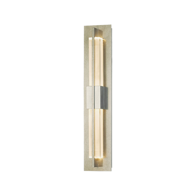 Hubbardton Forge 206440-1000 Wall Light Double Axis Small Sconce in Vintage Platinum