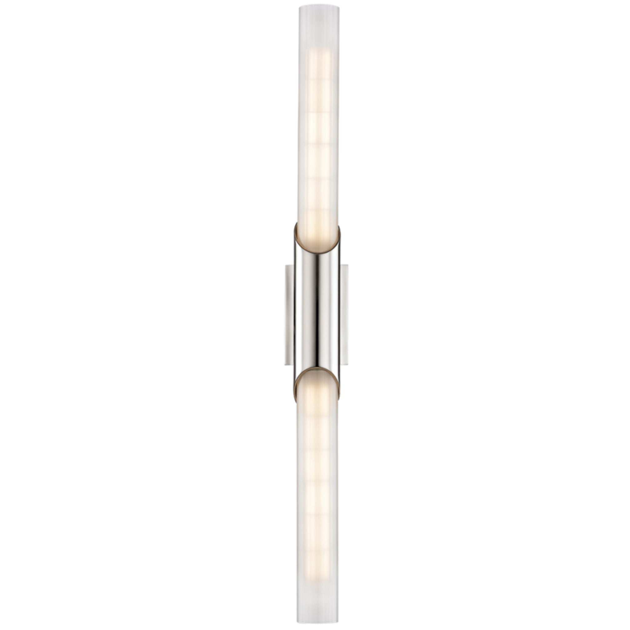 Pylon 2 Light Wall Sconce in Polished Nickel