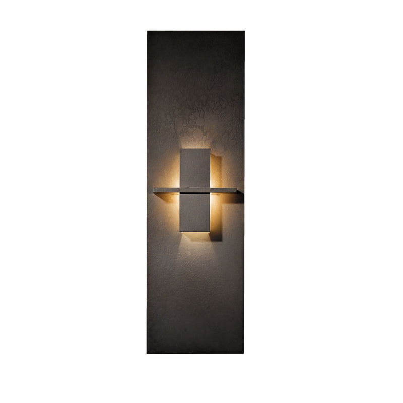 Hubbardton Forge 217520-1004 Wall Light Aperture Vertical Sconce in Dark Smoke