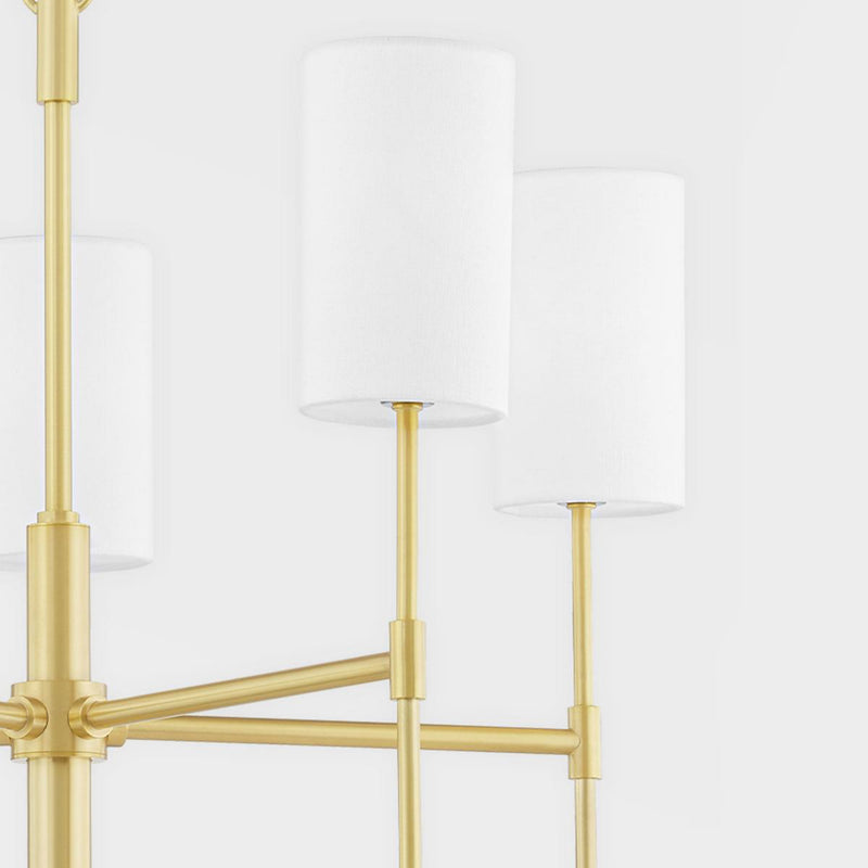 Olivia 1 Light Wall Sconce in Aged Brass