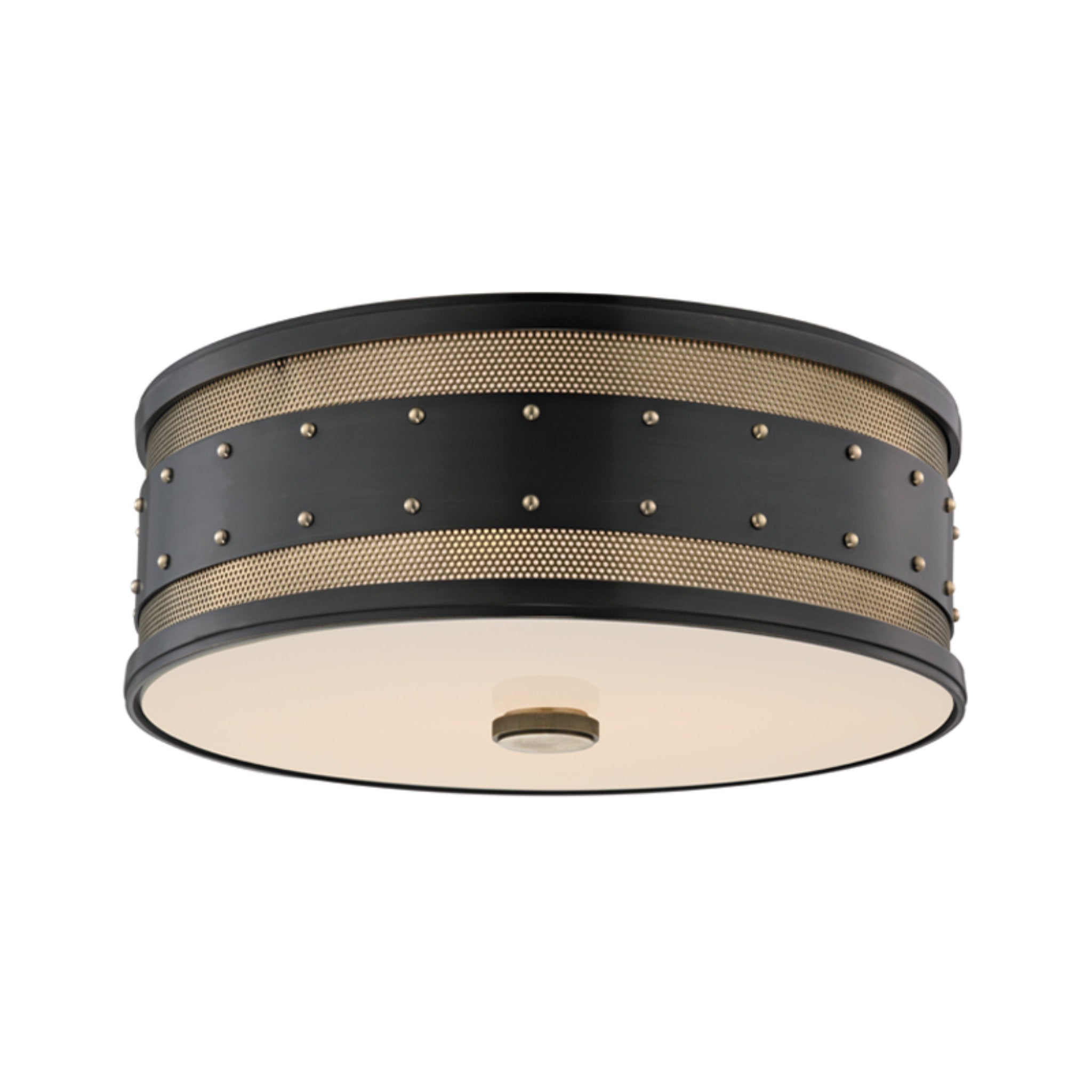 Gaines 3 Light Flush Mount in Aged Old Bronze