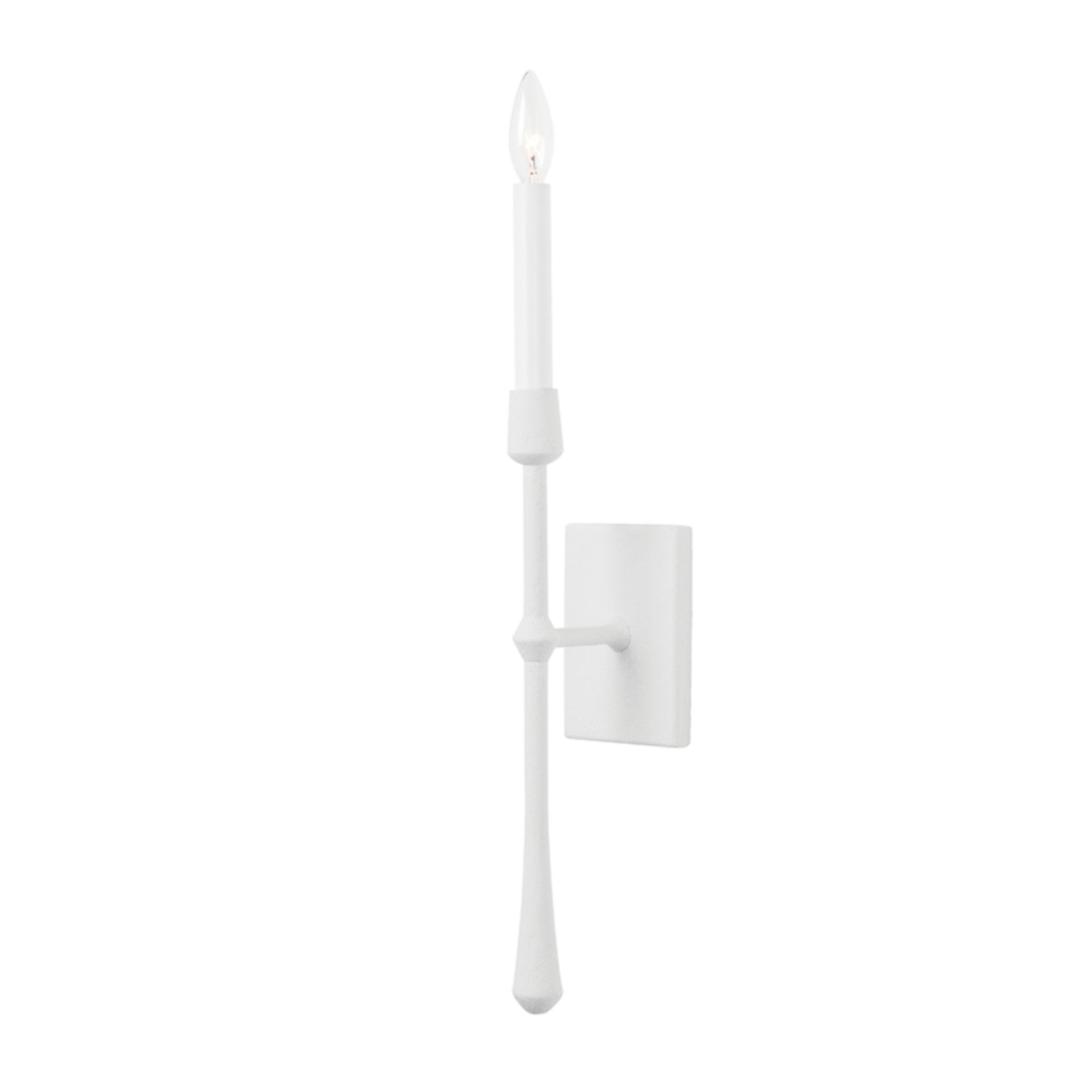 Hathaway 1 Light Wall Sconce in White Plaster