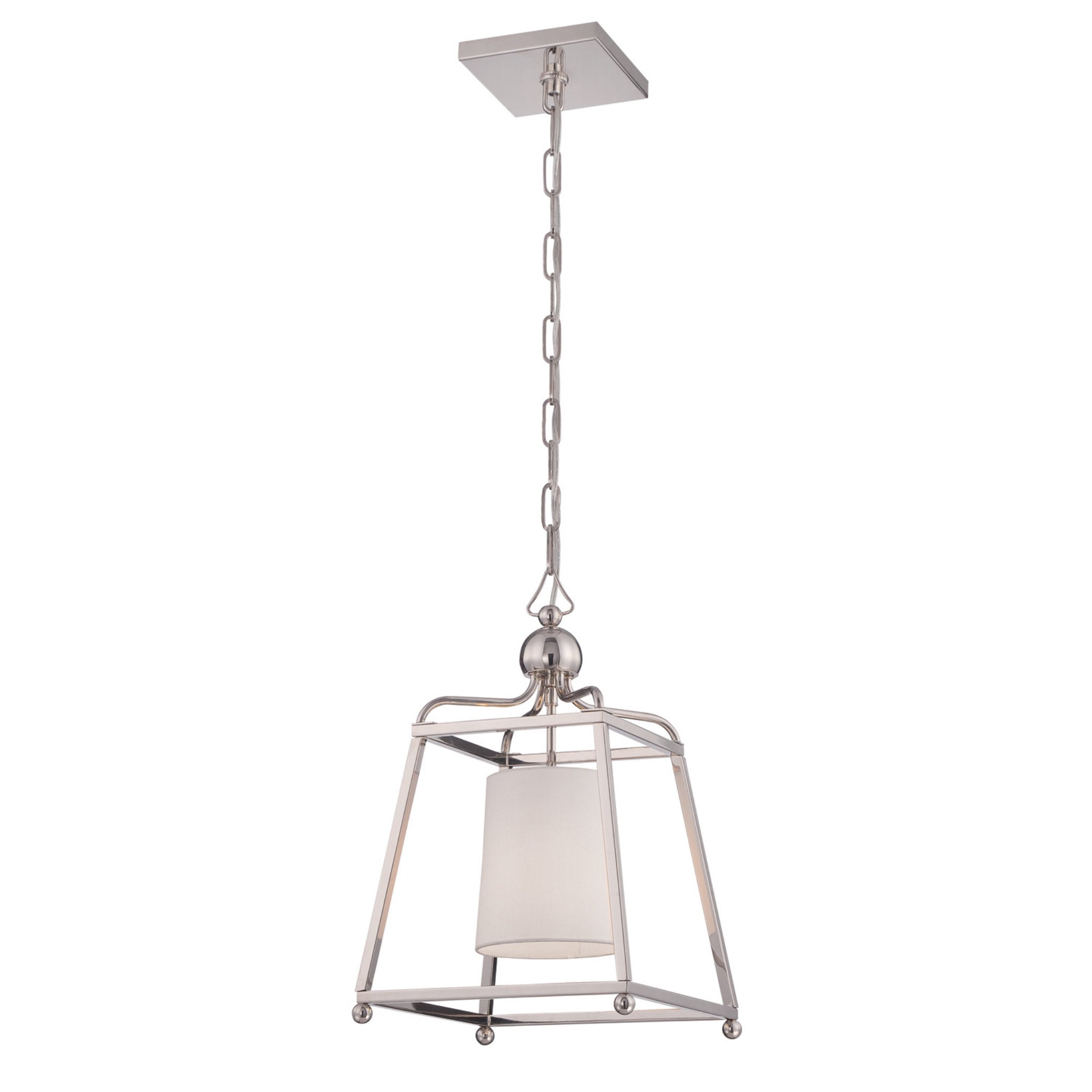 Libby Langdon Sylvan 11.5'' Polished Nickel Pendant Silver 11.5"W x 18.25"H x 11.5"D