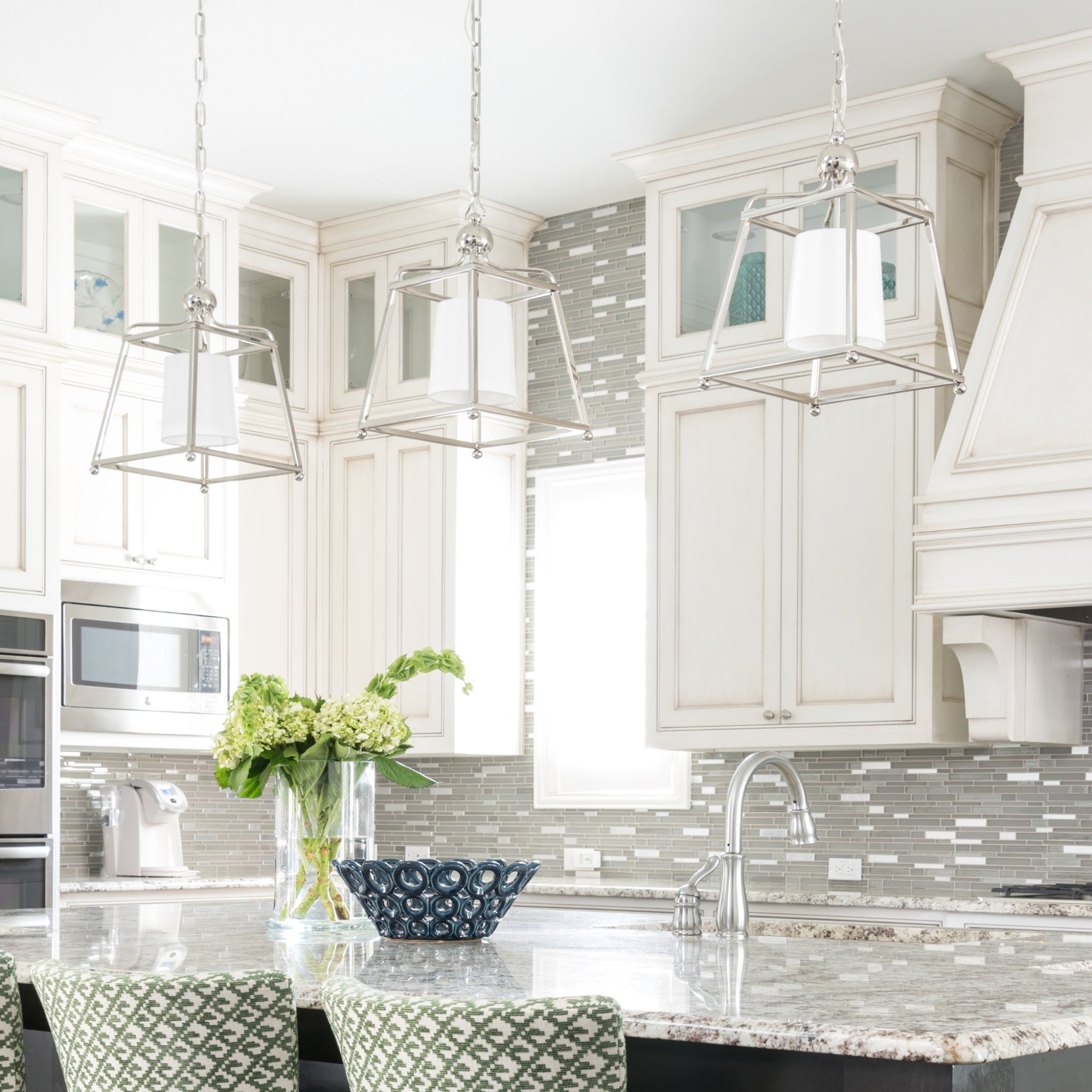 Libby Langdon Sylvan 11.5'' Polished Nickel Pendant Silver 11.5"W x 18.25"H x 11.5"D