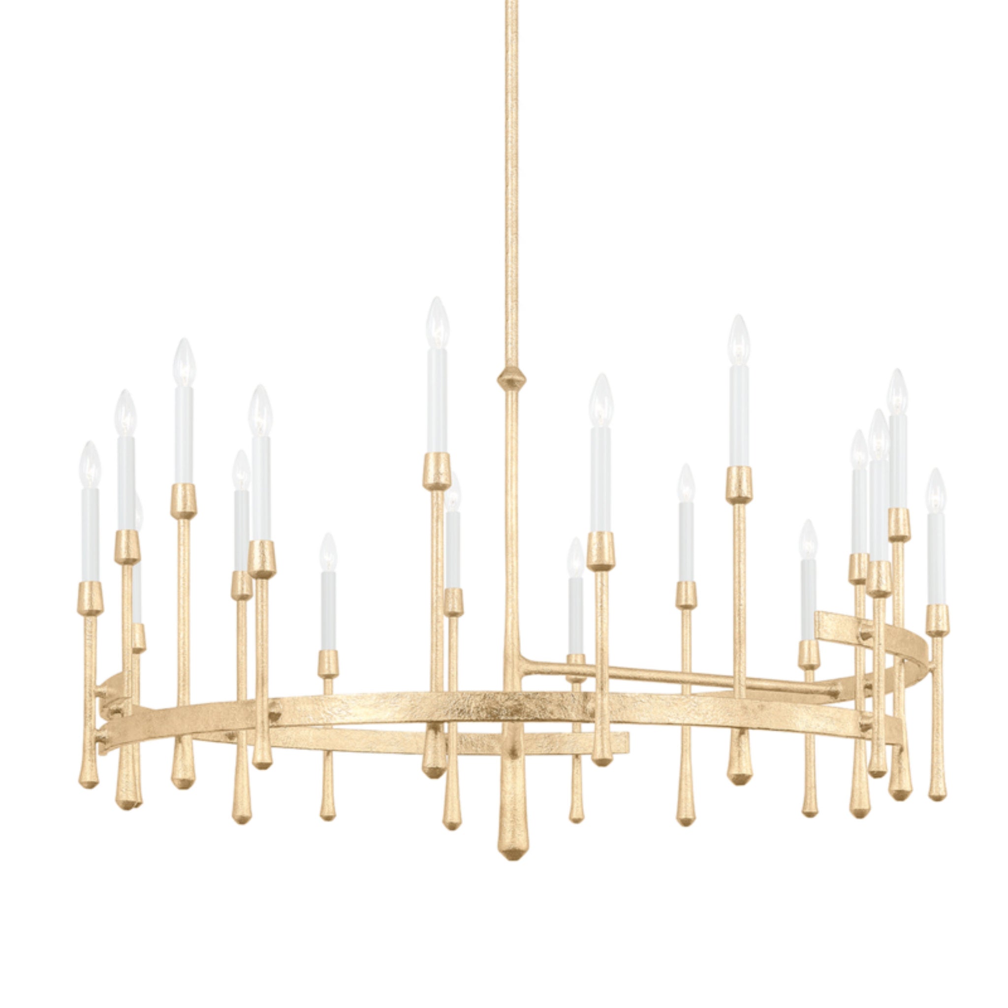 Hathaway 18-Light Chandelier in  Vintage Gold Leaf 52L x 52W x 35.75H