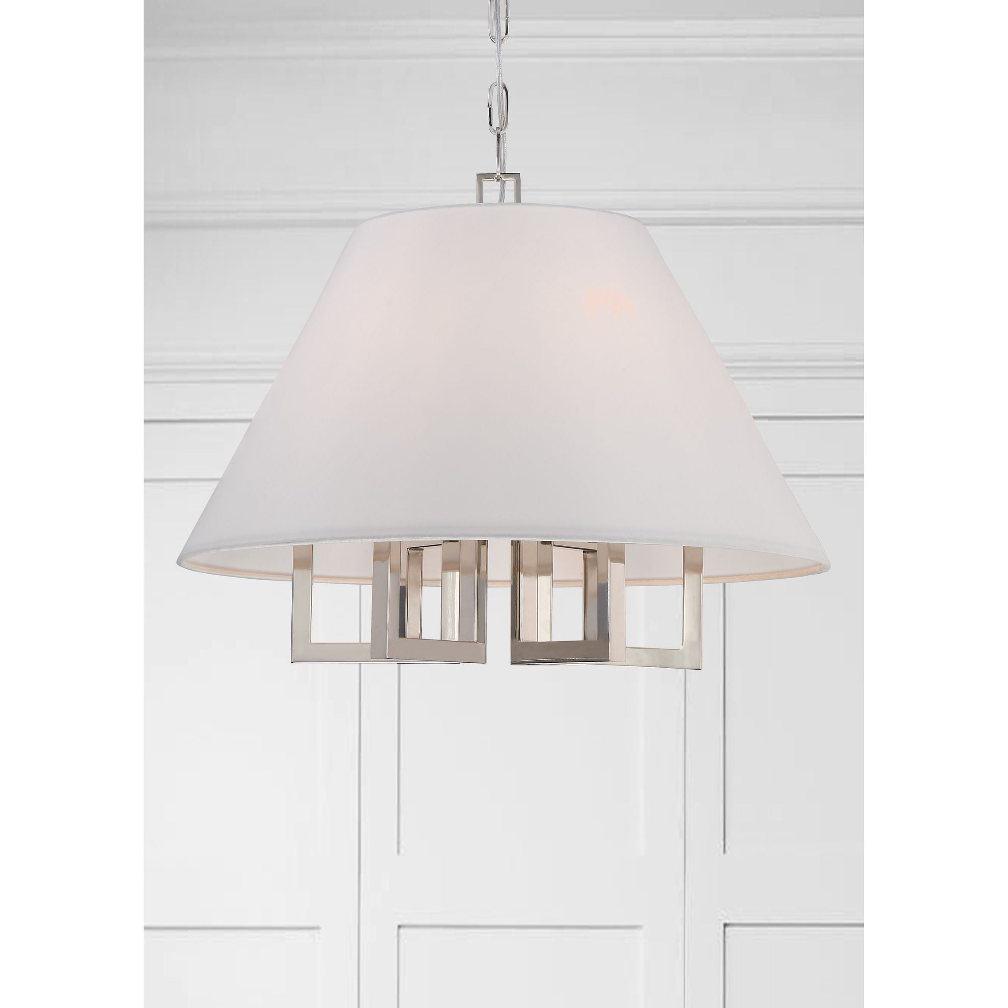 Libby Langdon for Crystorama Westwood 6 Light Polished Nickel Chandelier