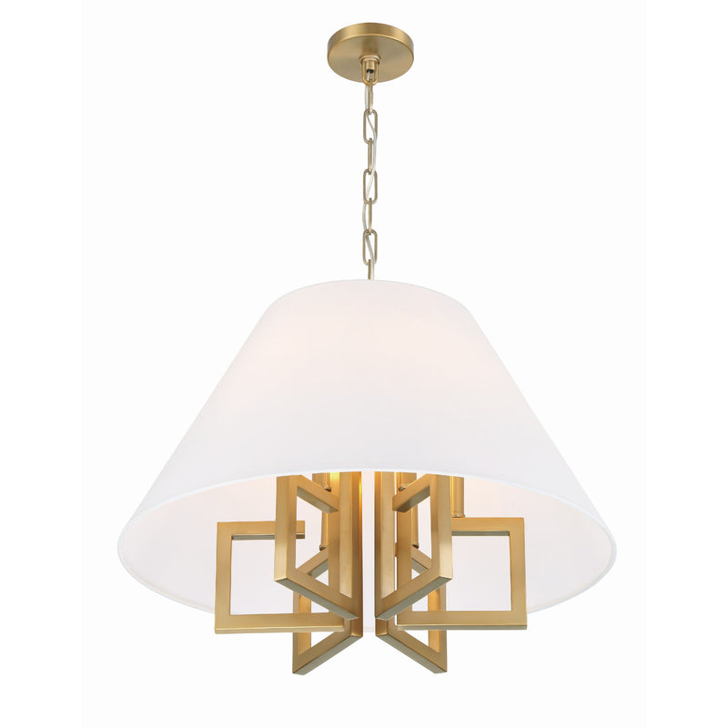Libby Langdon for Crystorama Westwood 6 Light Vibrant Gold Chandelier