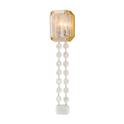 Alibi 1 Light Wall Sconce in Gold Leaf