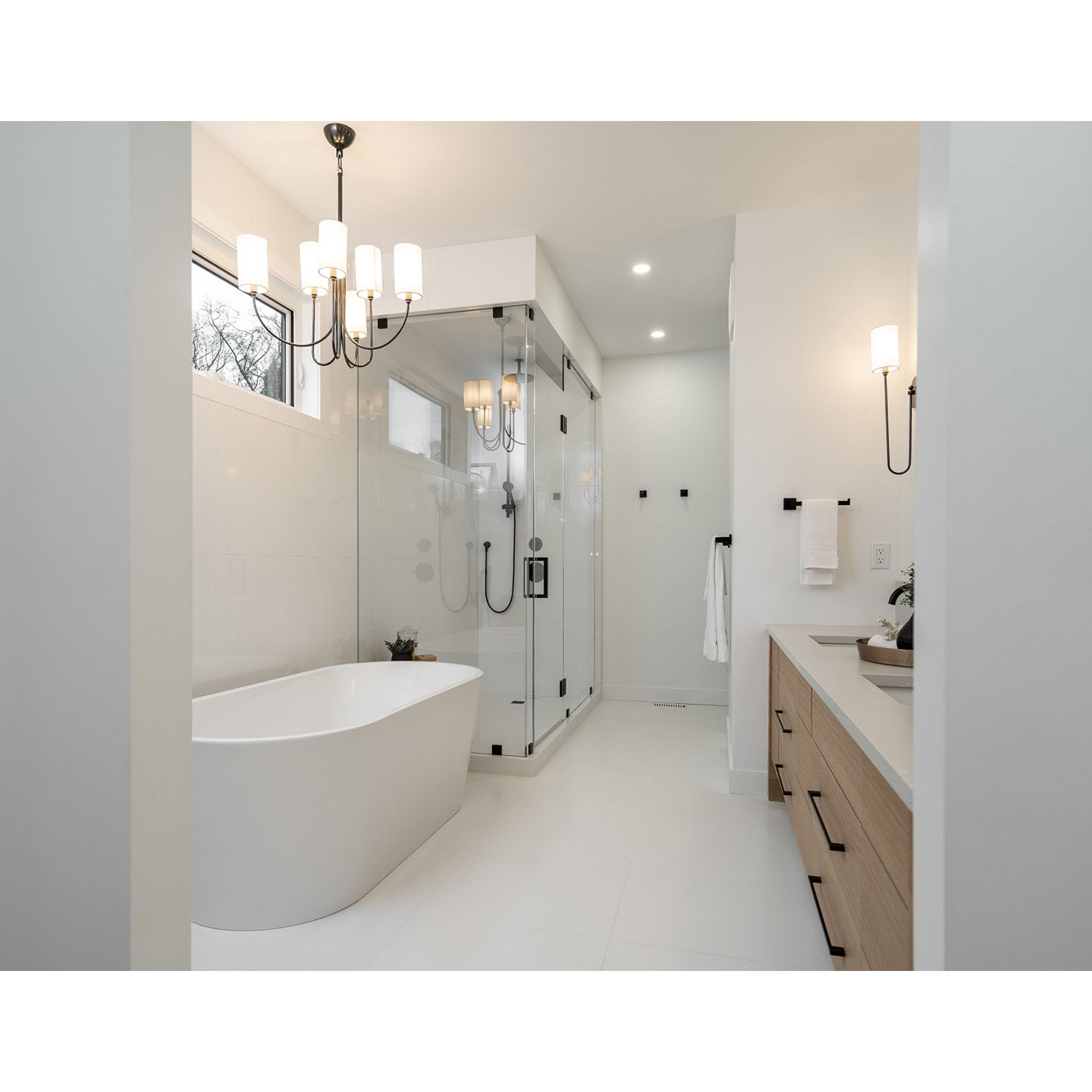 Harlem 1-Light Wall Sconce in  Old Bronze 5.25L x 5.25W x 24H