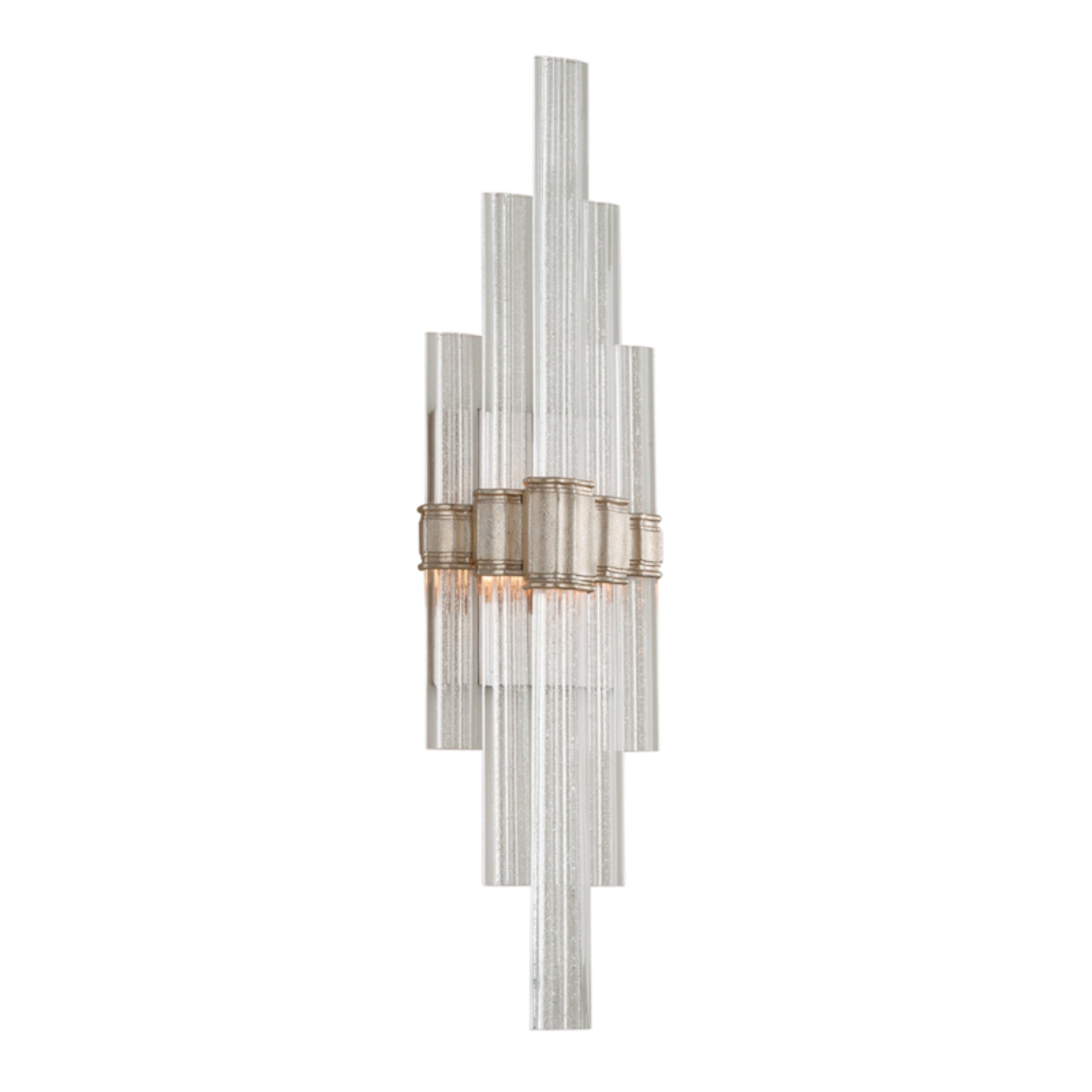 Viola 2-Light Wall Sconce in  Warm Silver Leaf 7L x 7W x 27.5H