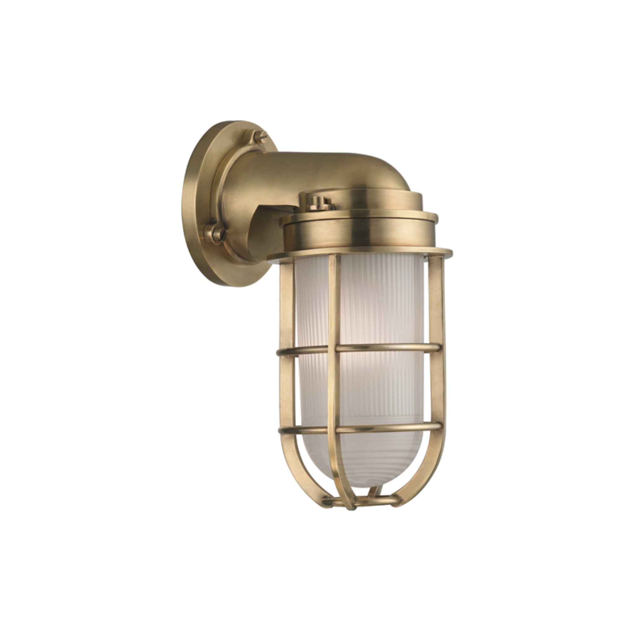 Carson 1 Light Wall Sconce in Aged Brass