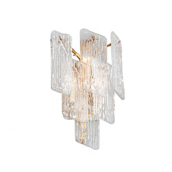 Piemonte 3 Light Wall Sconce in Royal Gold