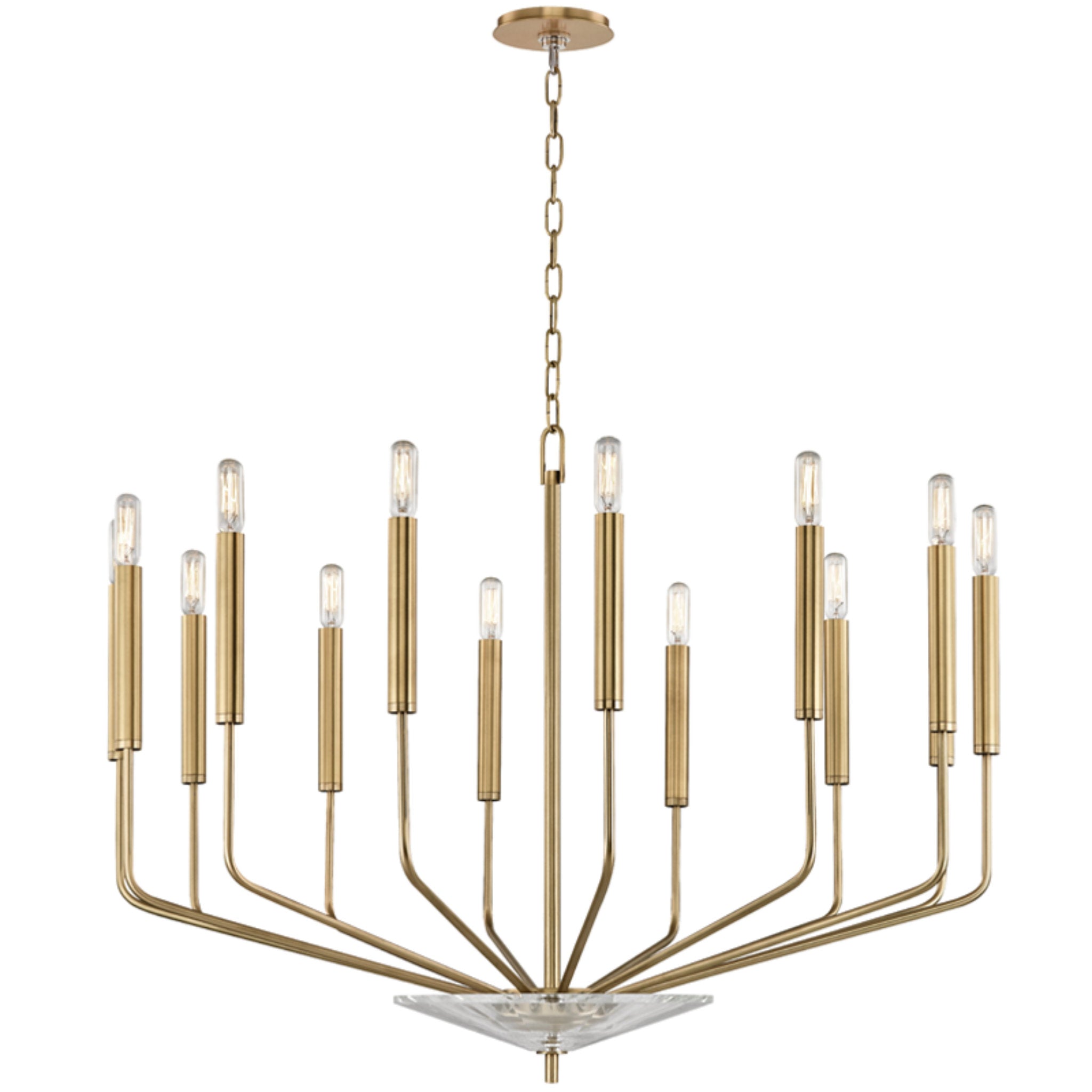 Gideon 14-Light Chandelier in  Aged Brass 33.25L x 33.25W x 24.75H