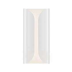 Sonneman 2711.98-WL Folds Tall LED Sconce in Textured White