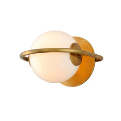 Everley 1 Light Wall Sconce in Vintage Brass