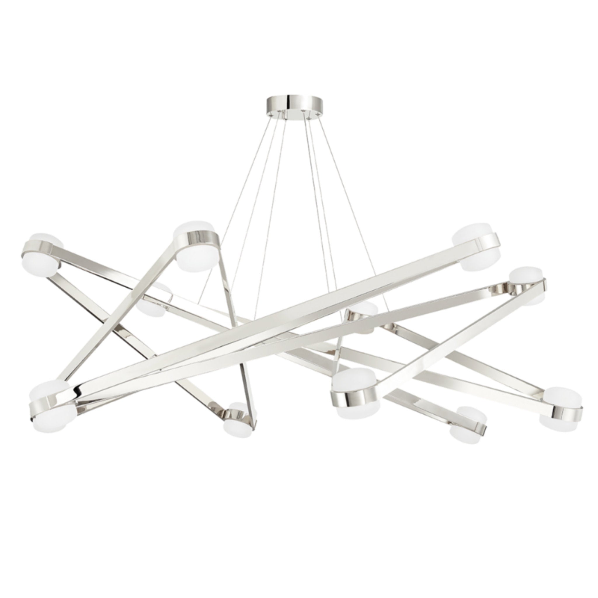 Orbit 12-Light Chandelier in  Polished Nickel 56.125L x 56.125W x 16.825H