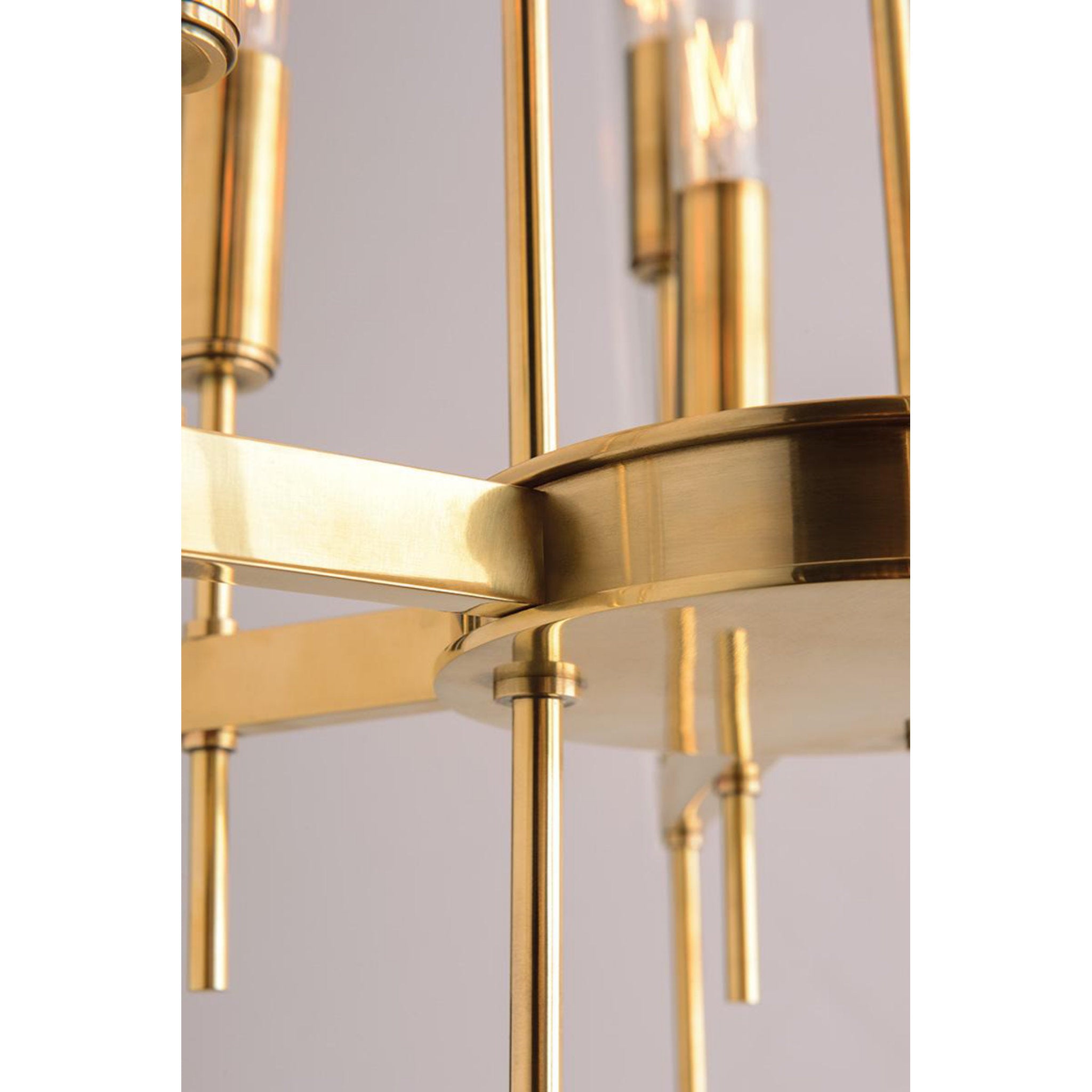 Bari 12 Light Chandelier in Aged Brass
