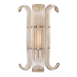 Brasher 1 Light Wall Sconce in Polished Nickel