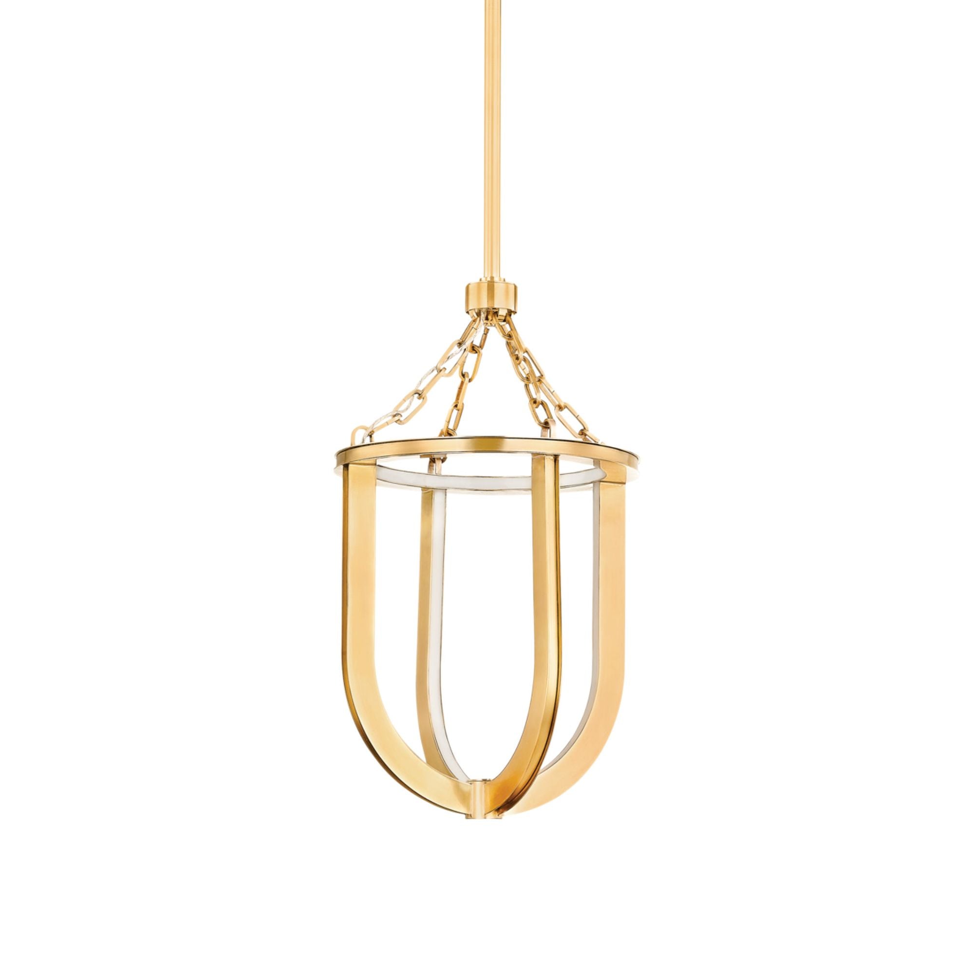 Tournu 1-Light Lantern in  Aged Brass 11.5L x 11.5W x 20.5H