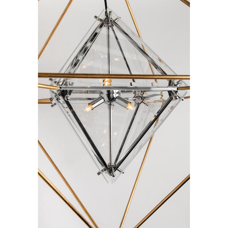 Epic 8 Light Chandelier in Forged Iron