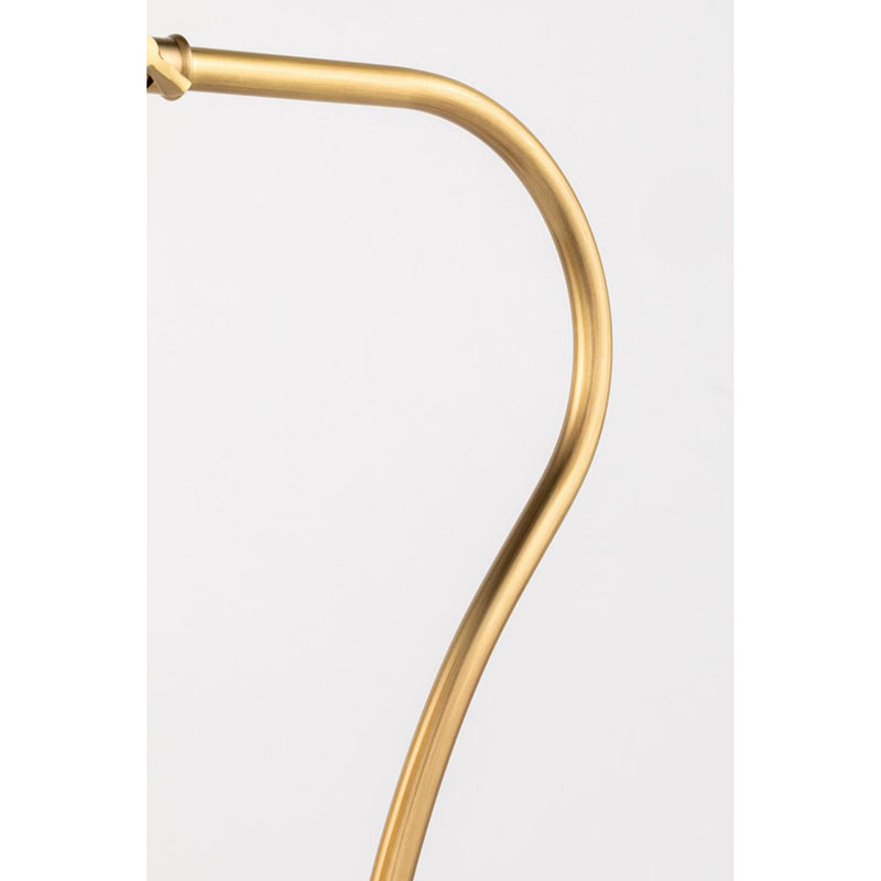 Lupe 1 Light Table Lamp in Aged Brass