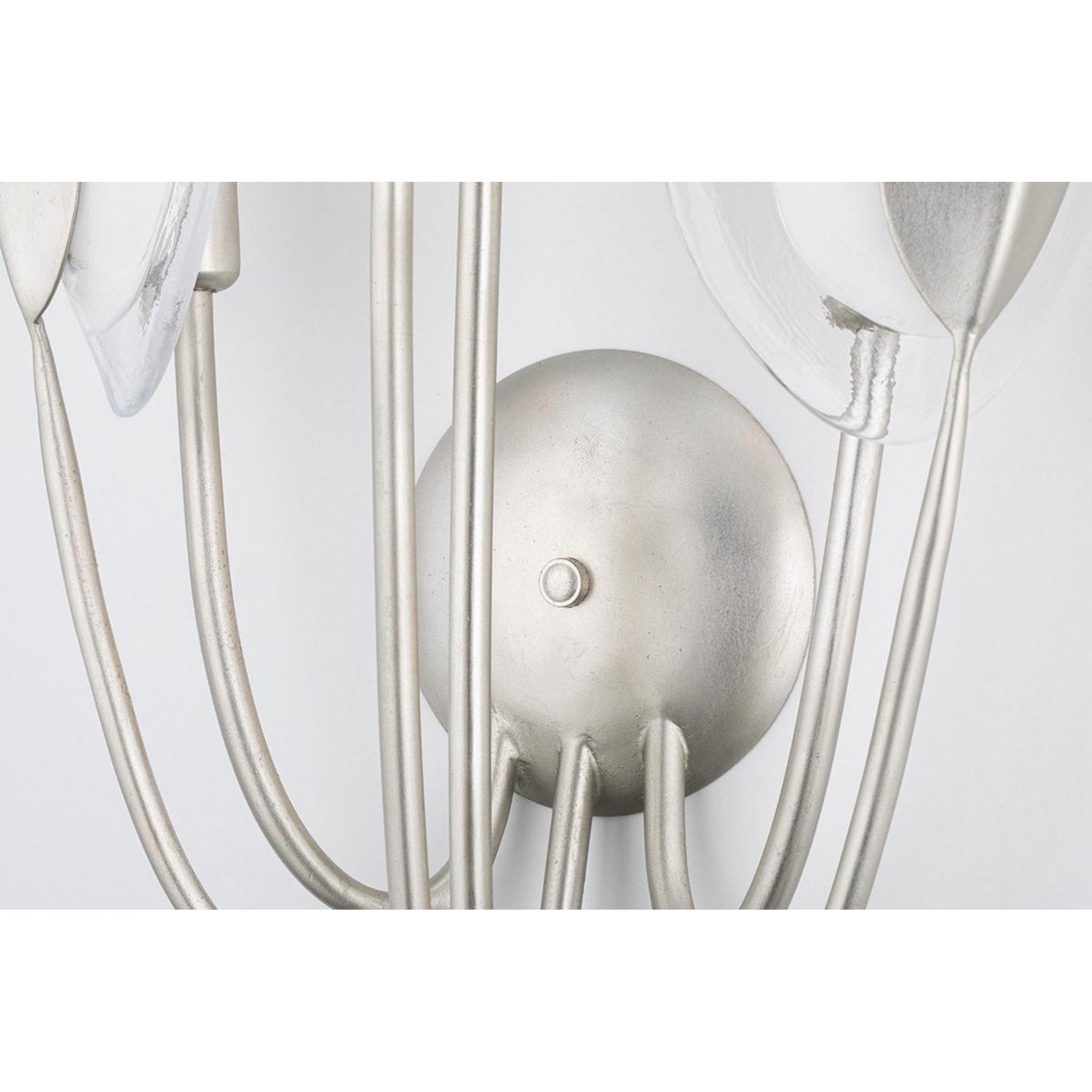 Blossom 1-Light Wall Sconce in  Silver Leaf 6.25L x 6.25W x 16H