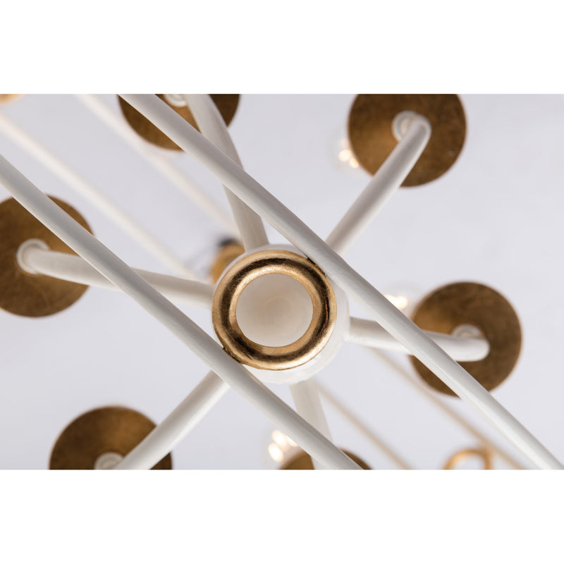 Jade 3 Light Flush Mount in Gold Leaf/Navy