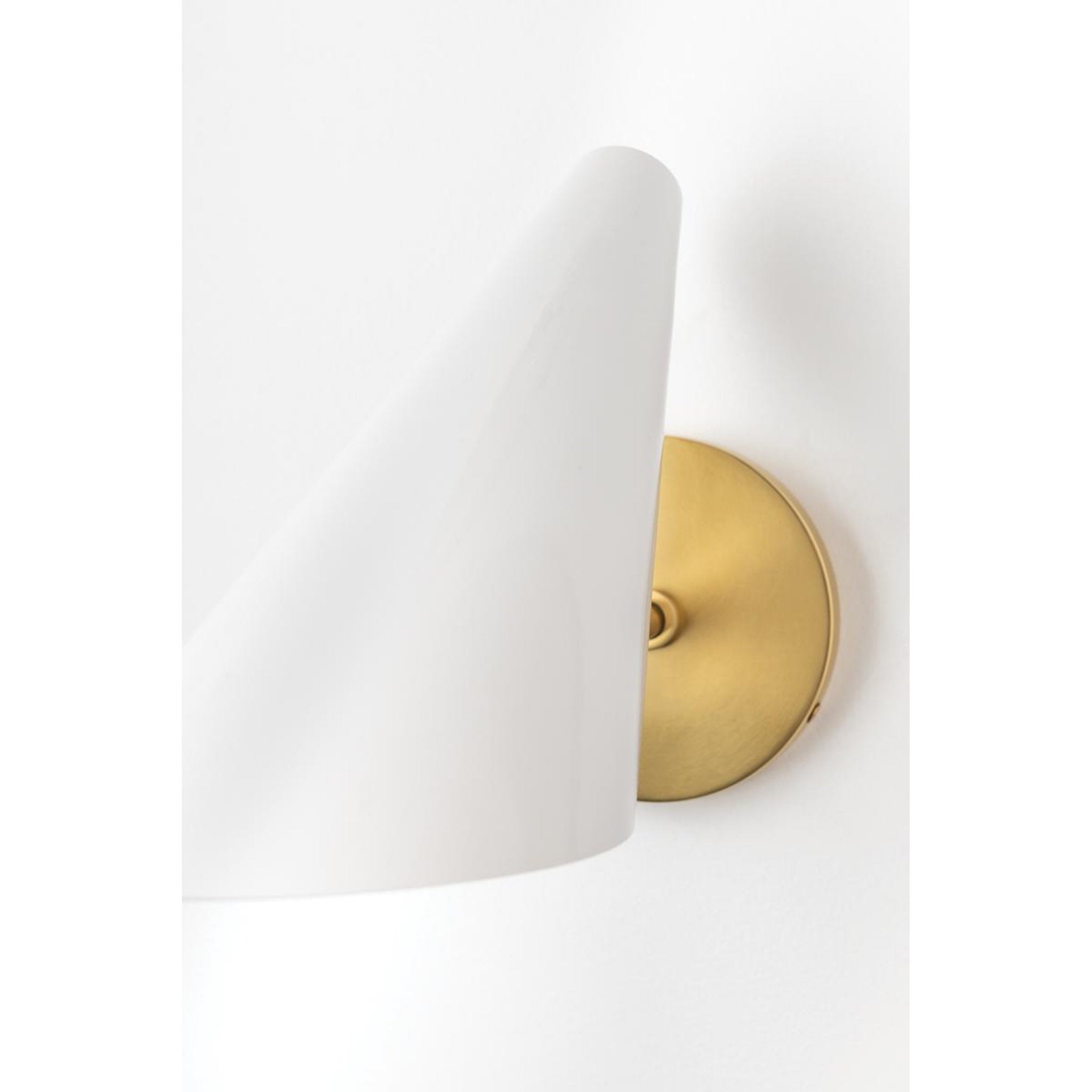 Talia 2-Light Wall Sconce in Aged Brass/Dove Gray Combo