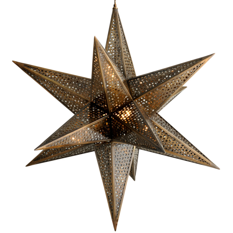 Star Of The East 5 Light Chandelier in Old World Bronze