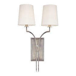 Glenford 2 Light Wall Sconce in Antique Nickel