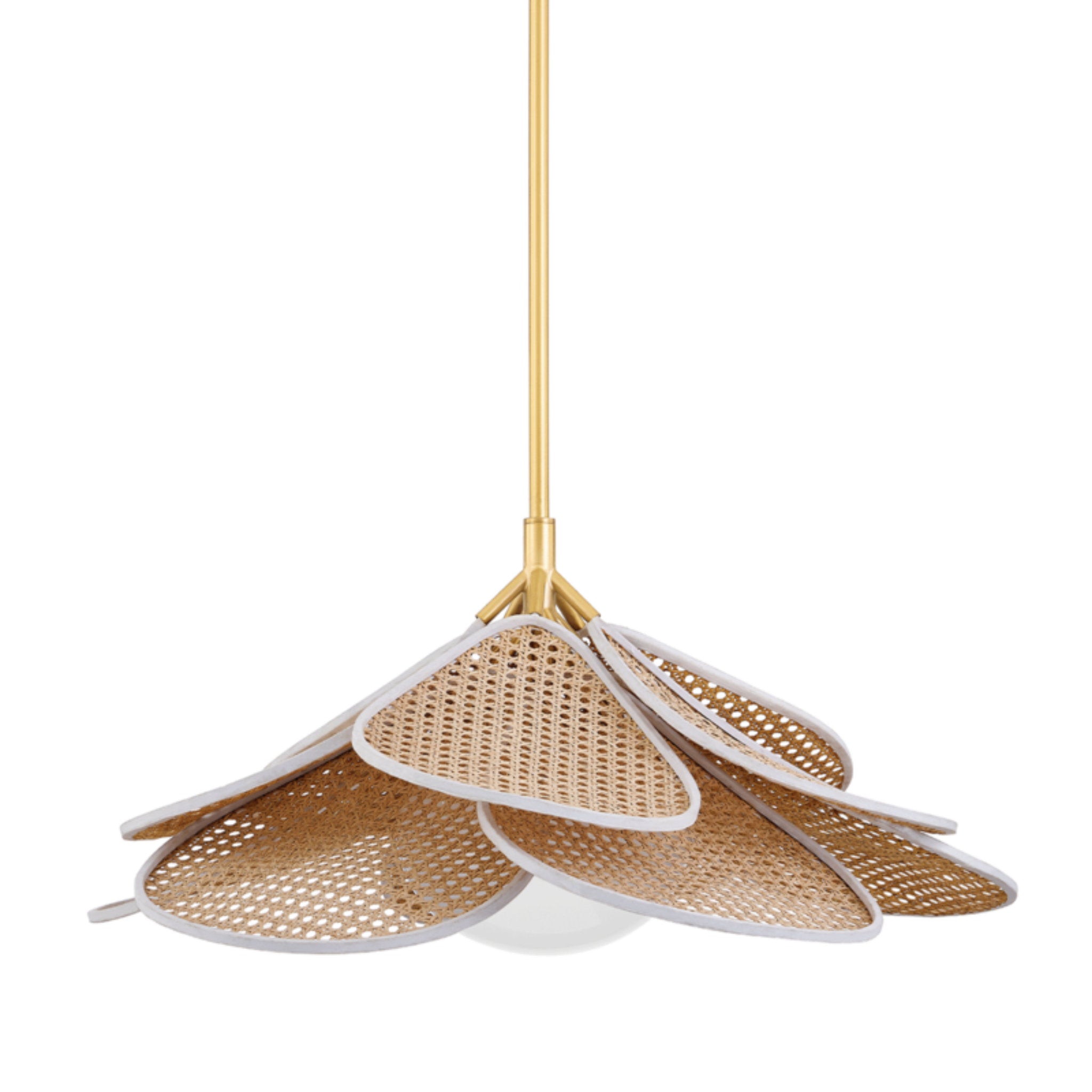Florina 1-Light Pendant in  Aged Brass 28L x 28W x 13.5H