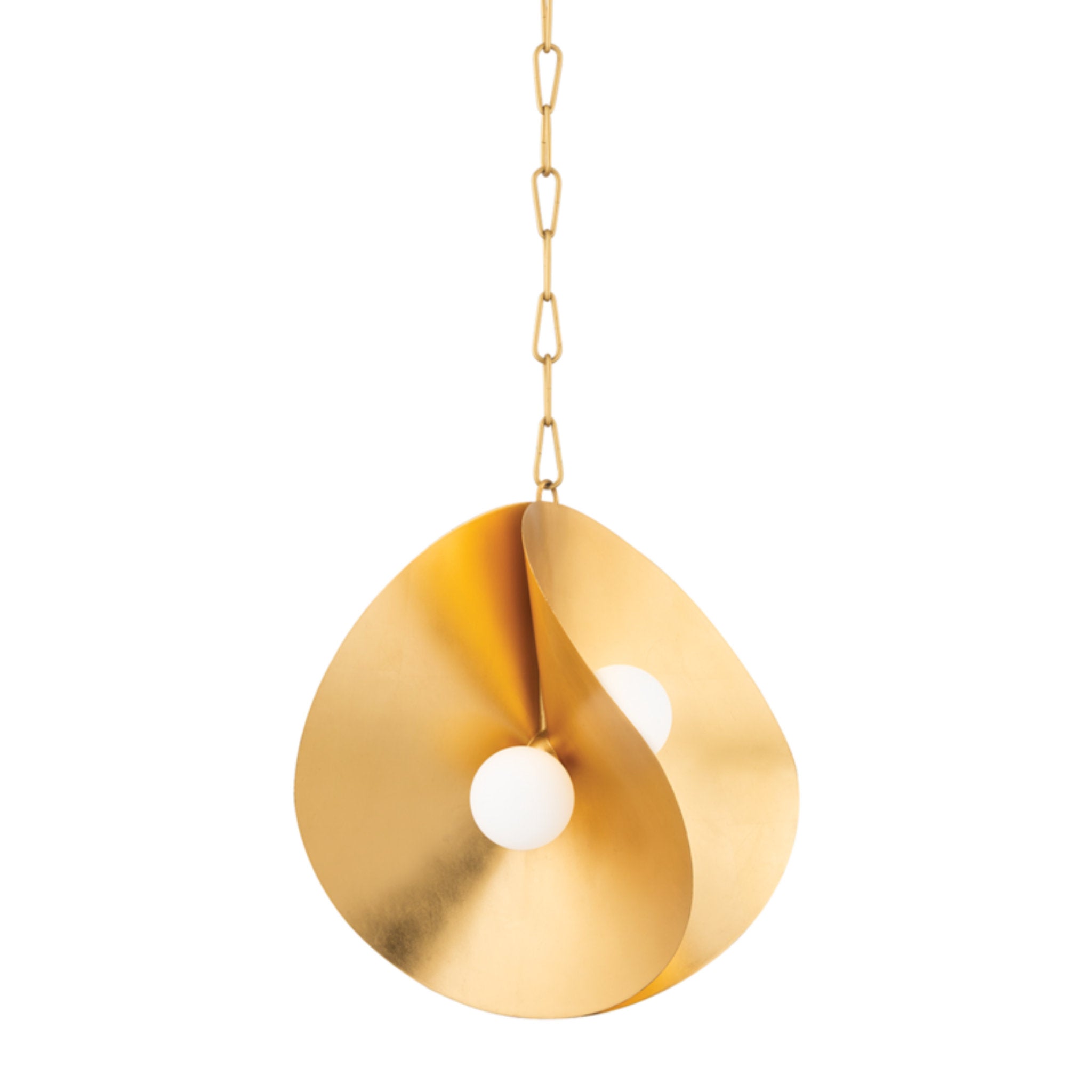 Peony 4-Light Pendant in  Gold Leaf 18L x 18W x 18.75H