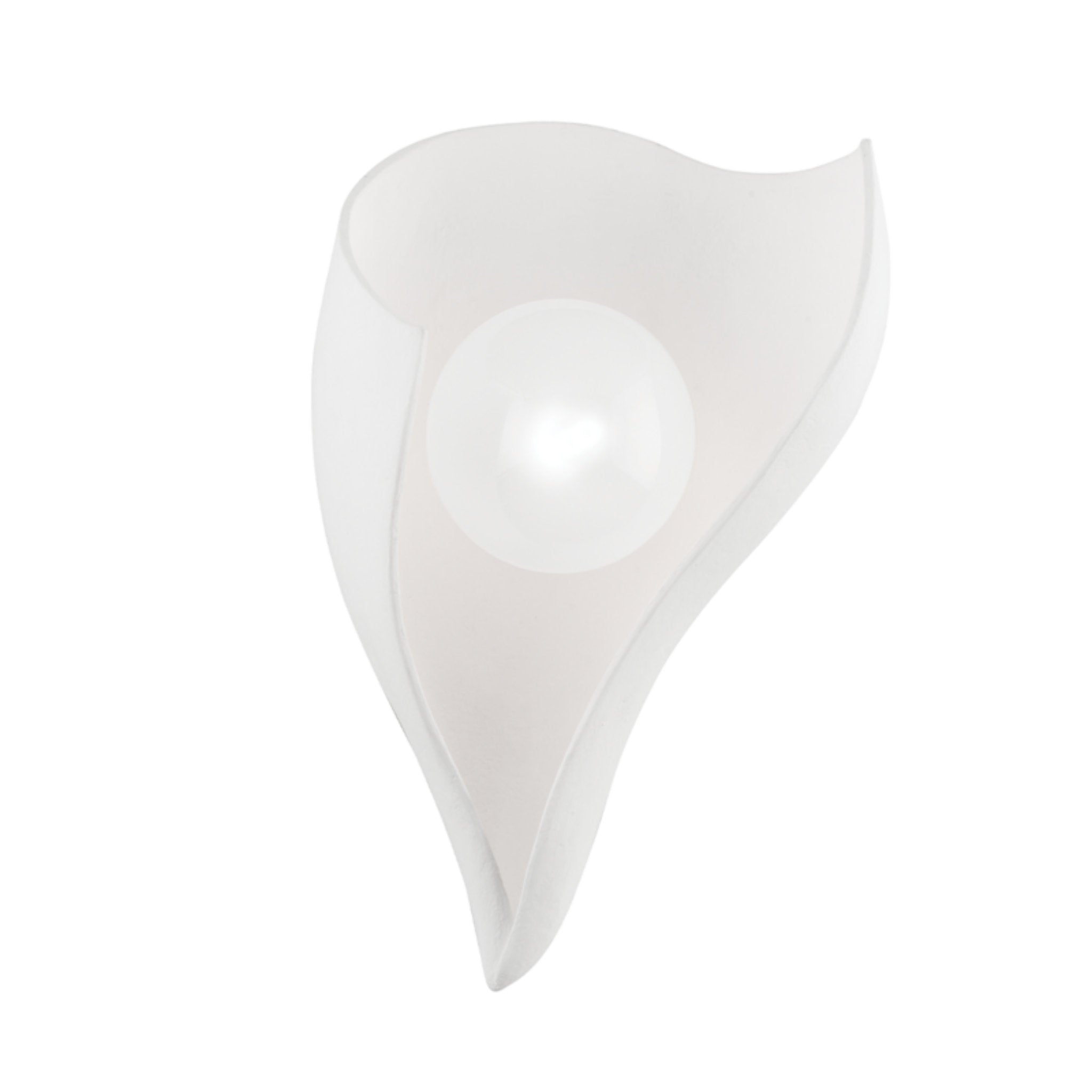 Moonstone 1 Light Wall Sconce in Gesso White