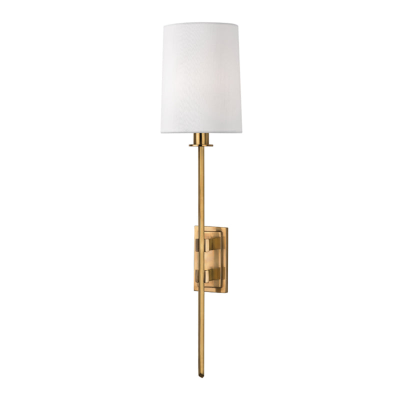 Fredonia 1 Light Wall Sconce in Aged Brass