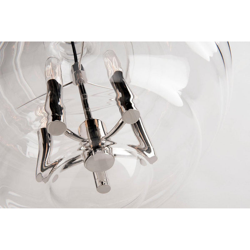 Washington 4 Light Lantern in Polished Nickel