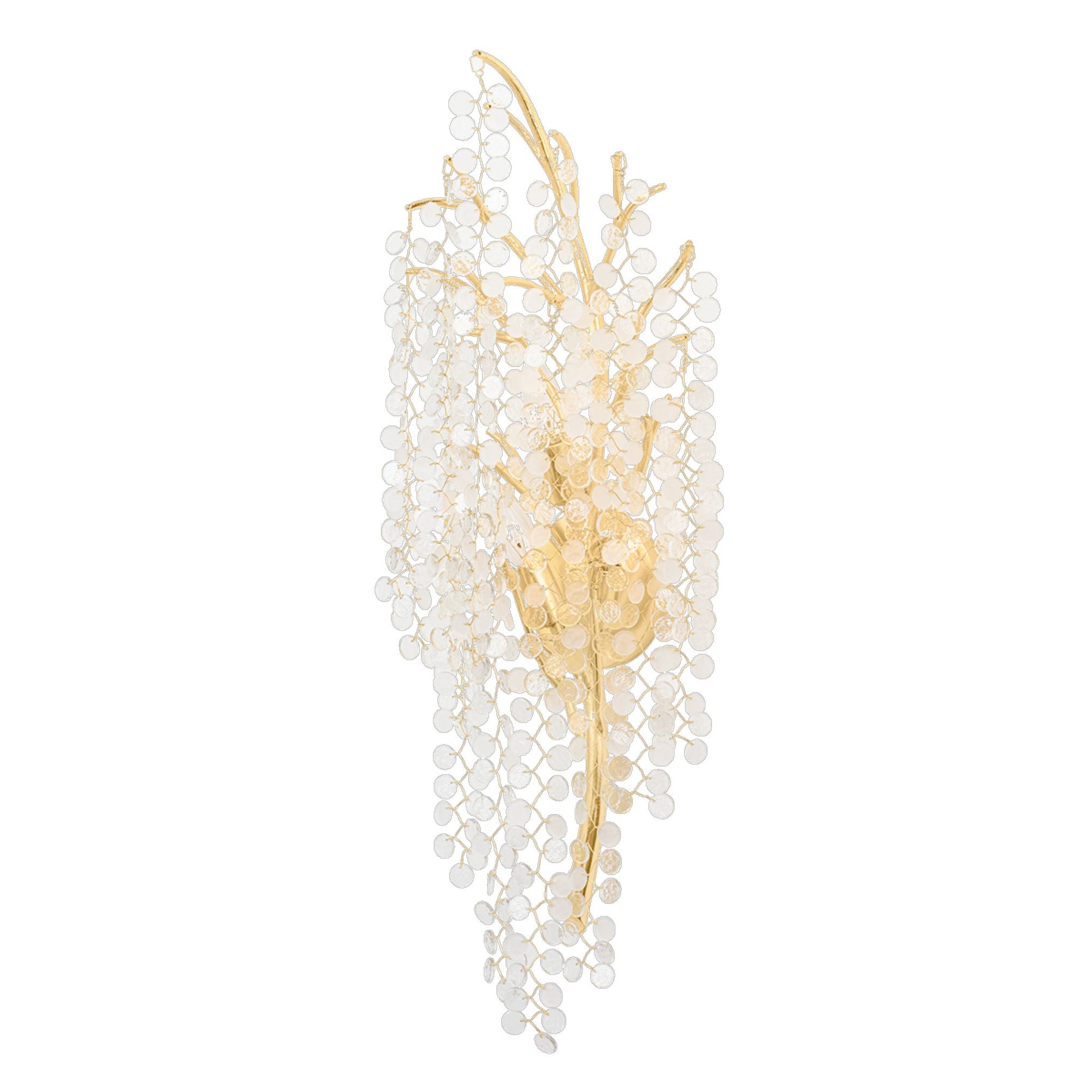 Genoa 3-Light Wall Sconce in  Gold Leaf 10.75L x 6W x 31.15H