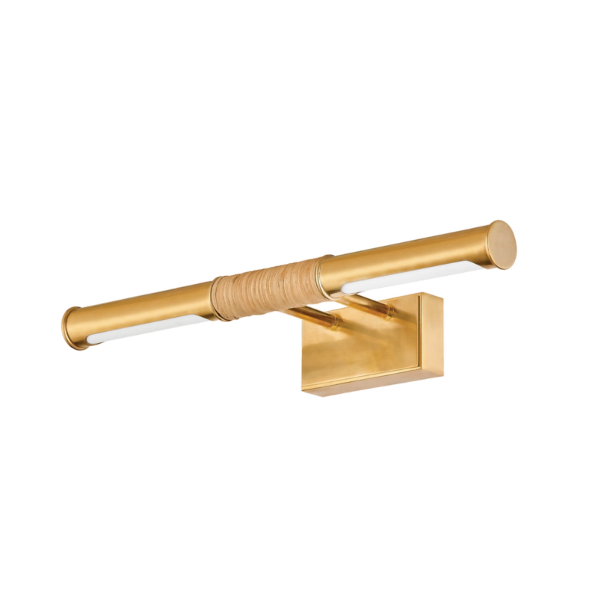 Hallstead 1-Light Picture Light in  Aged Brass 18L x 18W x 3H