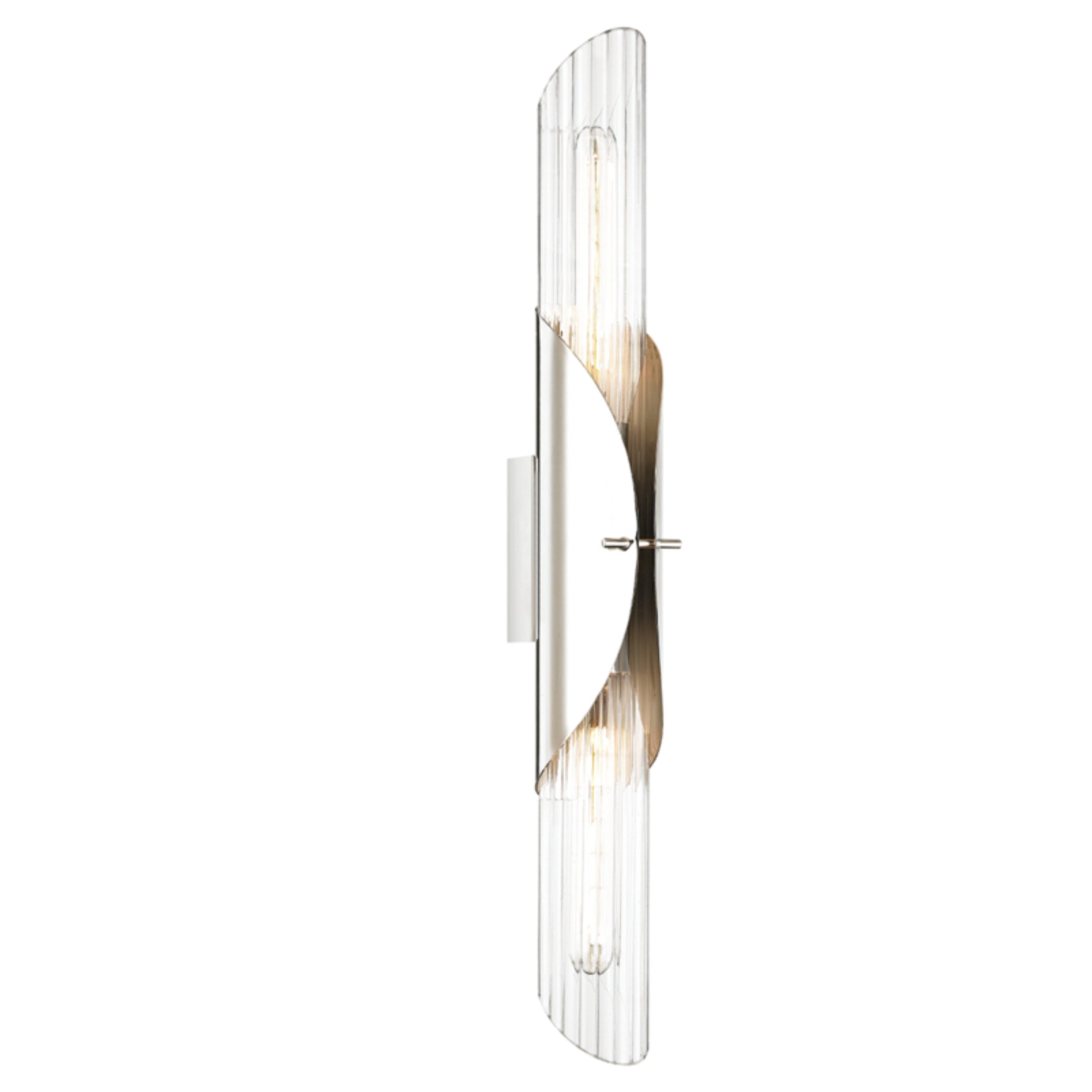Lefferts 2 Light Wall Sconce in Polished Nickel