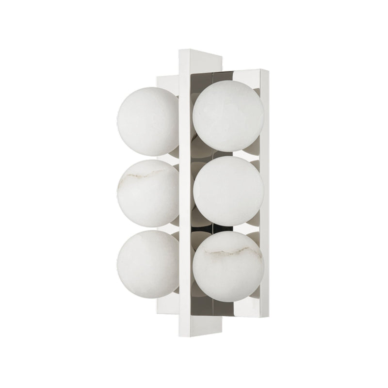 Emille 6 Light Wall Sconce in Polished Nickel