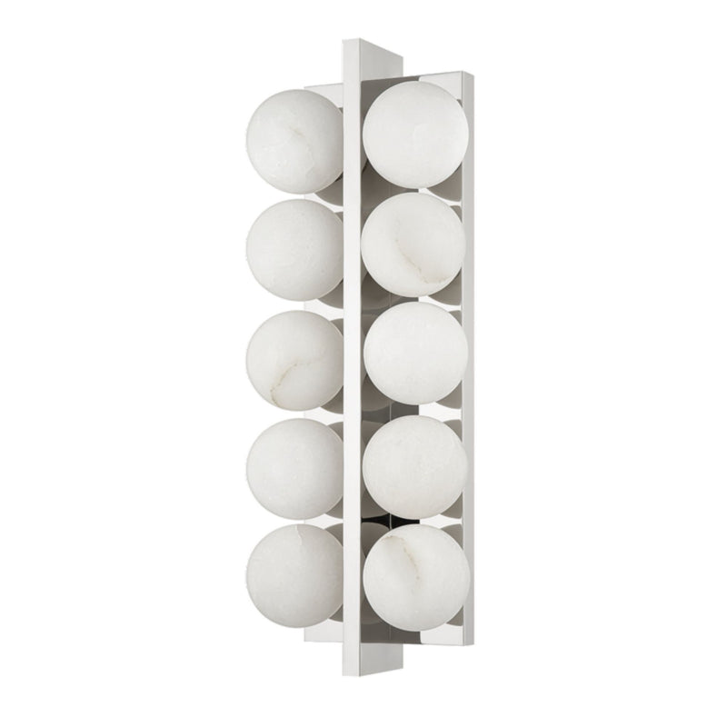 Emille 10 Light Wall Sconce in Polished Nickel