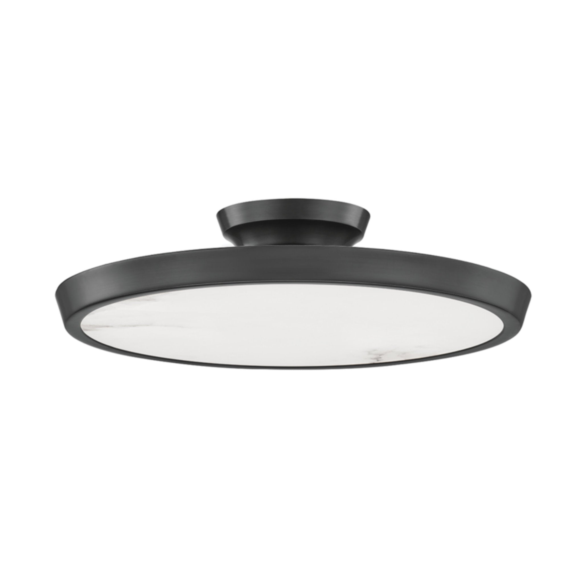Draper 0-Light Flush Mount in Old Bronze 15.5W x 2.75H