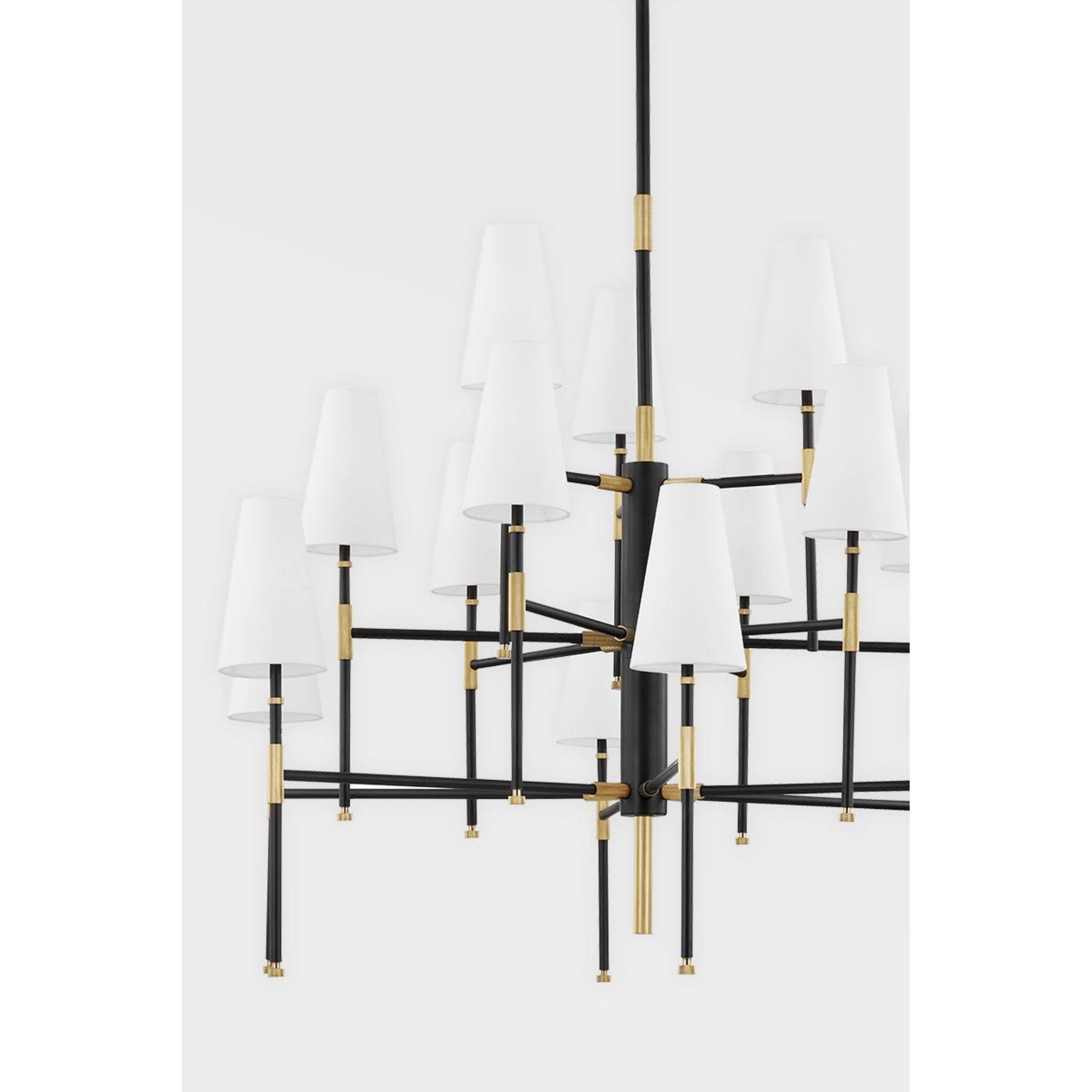 Bowery 15 Light Chandelier in Polished Nickel