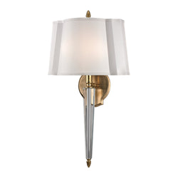 Oyster Bay 2 Light Wall Sconce in Aged Brass