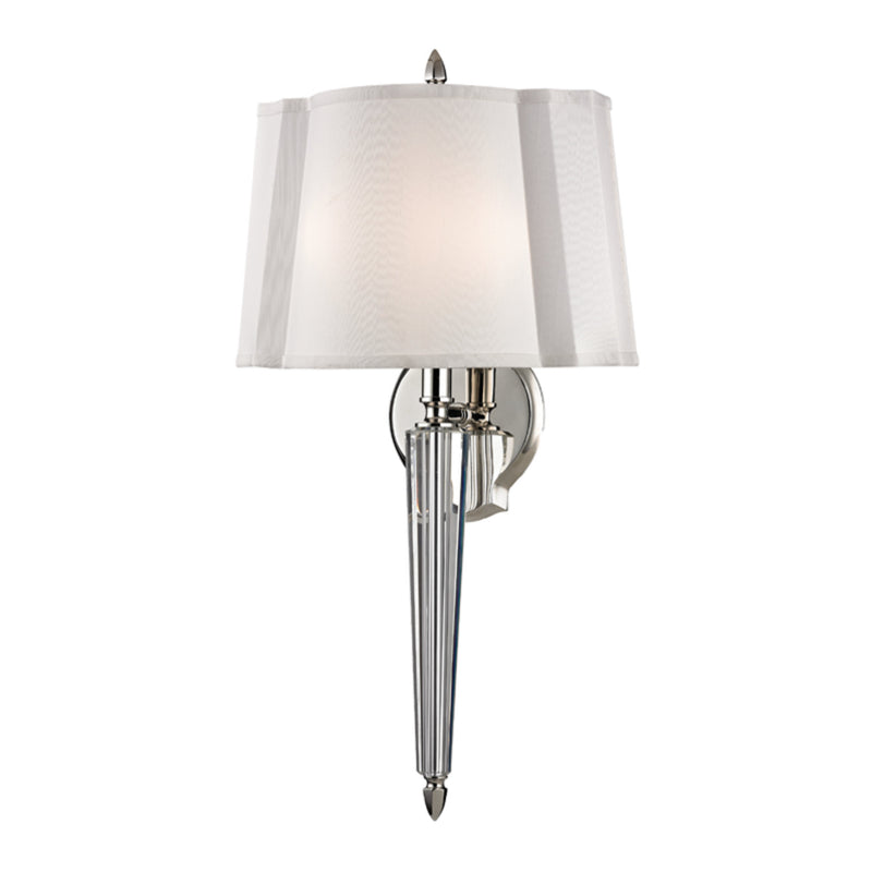 Oyster Bay 2 Light Wall Sconce in Polished Nickel