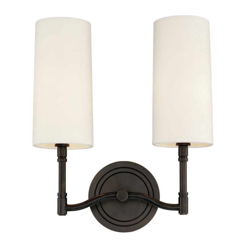 Dillon 2 Light Wall Sconce in Old Bronze