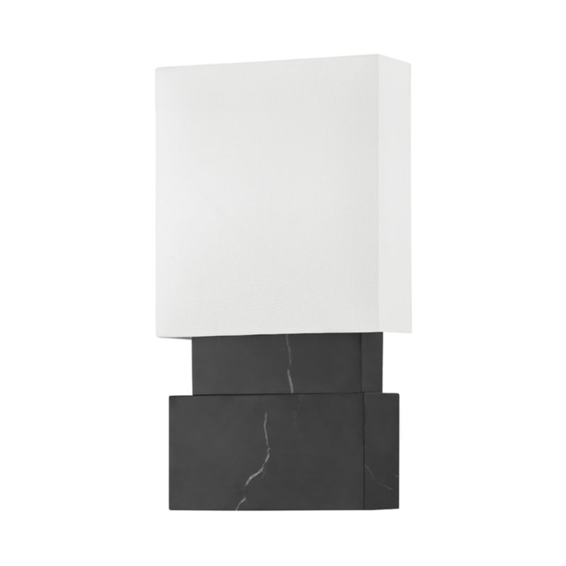 Haight 2 Light Wall Sconce in Black Marble